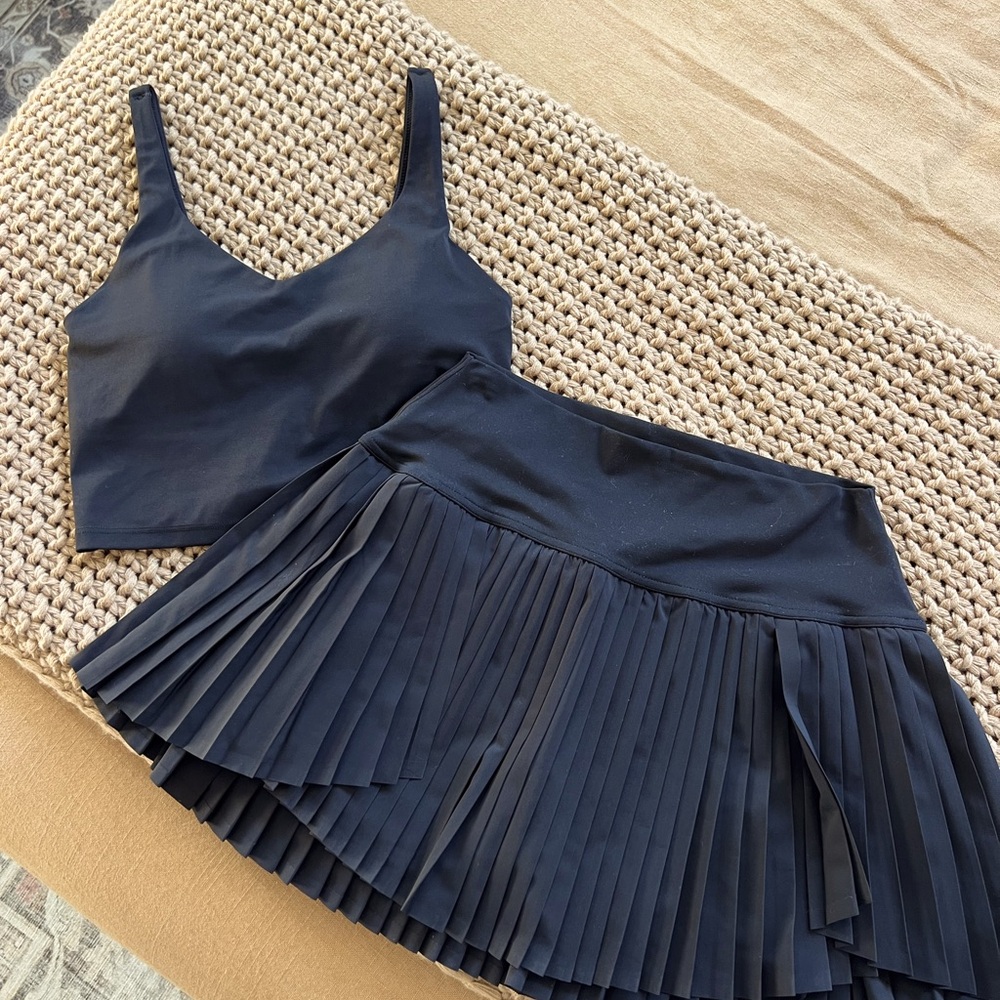 Aerie black skort and tank set
